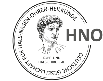 Logo der Deutschen Gesellschaft für Hals-Nasen-Ohren-Heilkunde, Kopf- und Hals-Chirurgie